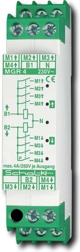 Schalk Motor-Gruppen-Relais f. 4 Motoren, 230VAC MGR 4