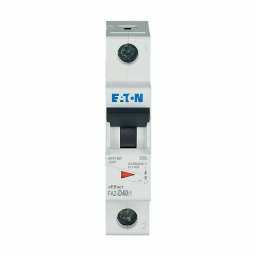 Eaton Leitungsschutzschalter D 40A, 1p FAZ-D40/1 Eaton Leitungsschutzschalter D 40A, 1p FAZ-D40/1