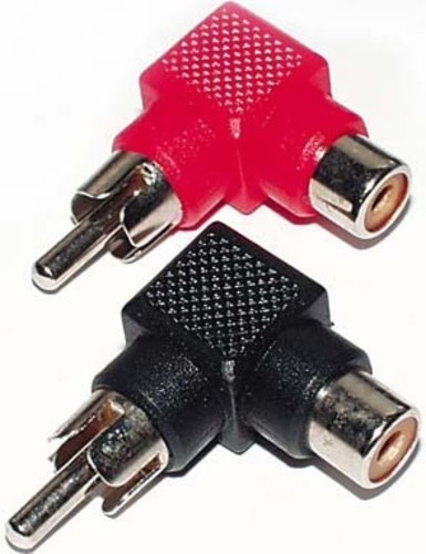 E+P Elektrik Cinch-Winkeladapter Stecker/Kupplg. R/S GS95(VE2)