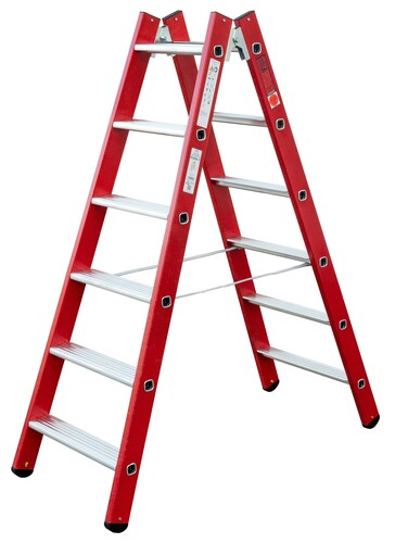 ILLER-LEITER Breitsprossenstehleiter beidseitig 2x8Stufen 45608-7 ILLER-LEITER Breitsprossenstehleiter beidseitig 2x8Stufen 45608-7