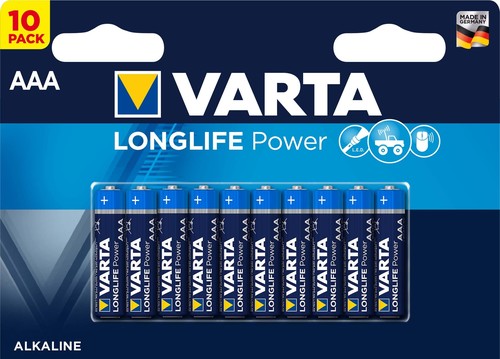 Varta Cons.Varta Batterie Longl.Power AAA Micro, R3, Al-Mn 4903 Bli.10