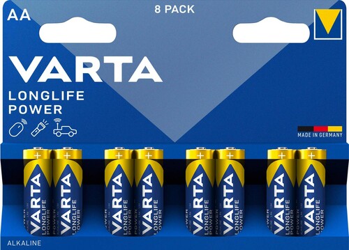 Varta Cons.Varta Batterie Longl.Power AA Mignon, LR6, Al-Mn 4906 Bli.8