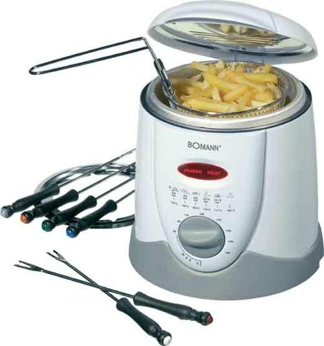 Bomann DA Fondue-Fritteuse 900W 1l FFR1290CB weiß/gr