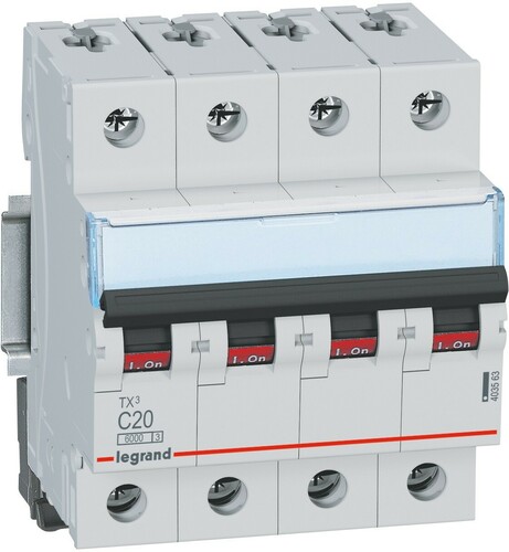 Legrand Leitungsschutzschalter B25A 4P 6kA Legrand 403419