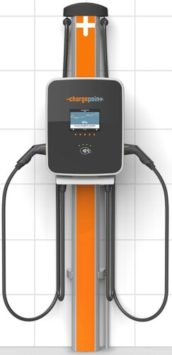 ChargePoint Germany AC-Ladesäule 2x22kW,Kabelma.,Wand CPC3-CP4323-MTR