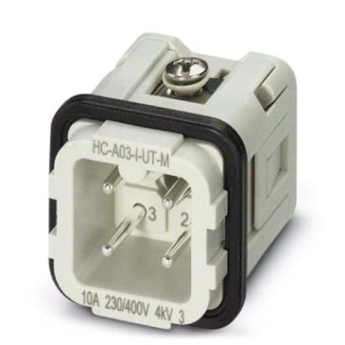Phoenix Contact Kontakteinsatz Serie D7, 3-pol+PE HC-A03-I-UT-M
