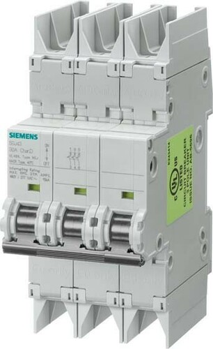 Siemens Dig.Industr. Leitungsschutzschalter 10kA, 3-pol. C, 10A 5SJ4310-7HG42