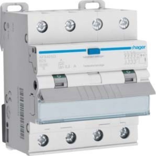 Hager FI/LS-Schalter 4-polig, 10kA AFX425D