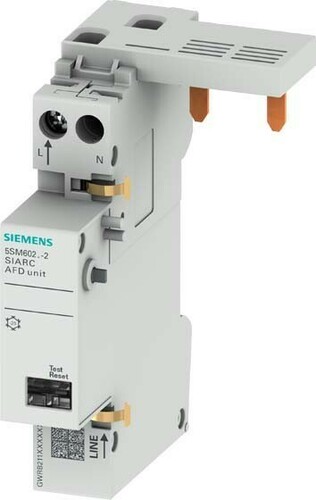 Siemens Dig.Industr. Brandschutzschalter-Block AFDD, f.FI/LS, 16A 5SM6021-2 Siemens Dig.Industr. Brandschutzschalter-Block AFDD, f.FI/LS, 16A 5SM6021-2