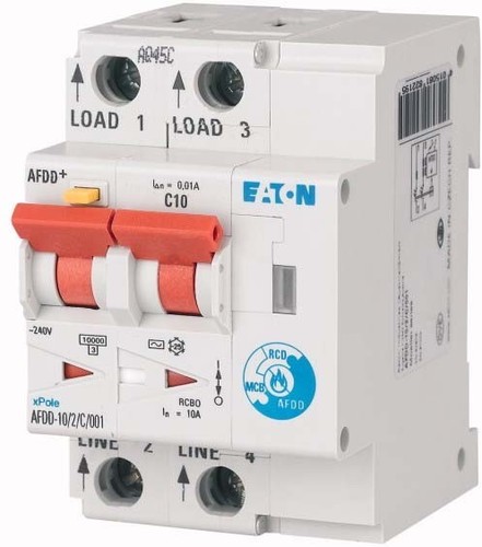 Eaton Brandschutzschalter 2polig, C13A, 10mA AFDD-13/2/C/001-A