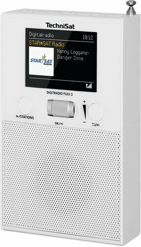 TechniSat DAB+Digitalradio BT,Audiostreaming DIGITRADIOFLEX2 weiß