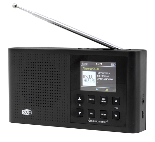 Soundmaster DAB+/UKW Digitalradio Farbdisplay DAB165SW sw