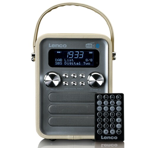 LENCO DAB+ Radio portable,Akku,BT PDR-051 Taupe