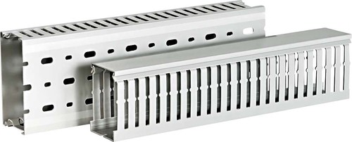 HellermannTyton Verdrahtungskanal 100x75mm, 2000mm, gr HTWDDIN100X75PVCGY16