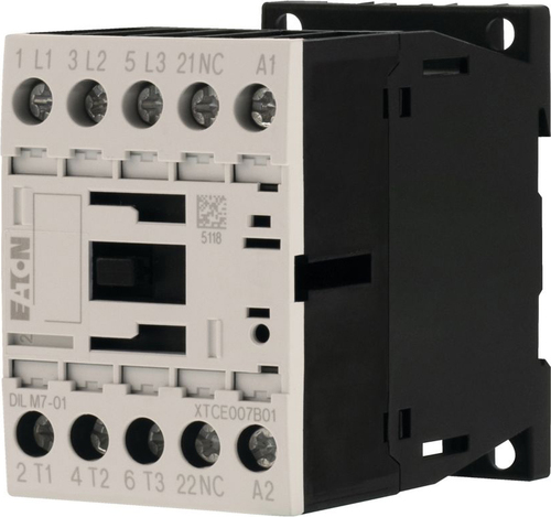 Eaton Leistungsschütz 1Ö 3kW/400V,AC DILM7-01(24V50/60HZ)