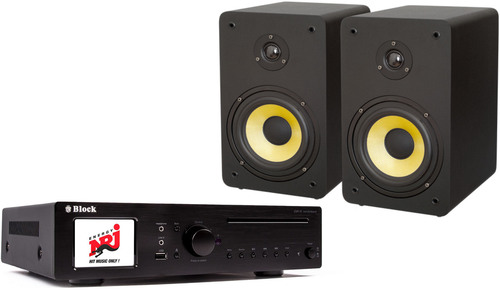 Block CD-Internet-Receiver-Set inkl.Lautsprecher CVR-10+S250sw Block CD-Internet-Receiver-Set inkl.Lautsprecher CVR-10+S250sw