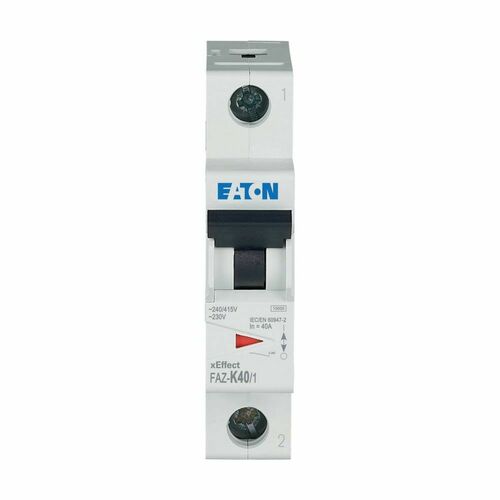 Eaton Leitungsschutzschalter 40A, 1p, K-Char FAZ-K40/1 Eaton Leitungsschutzschalter 40A, 1p, K-Char FAZ-K40/1