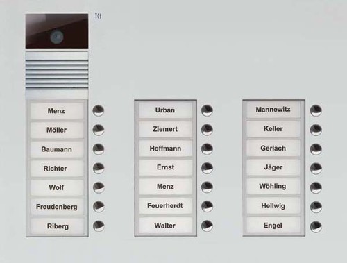 TCS Tür Control Video-Außenstation Color dreispaltig, f.21WE AVU16210-0010