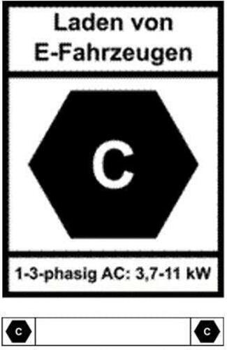 KEBA Label-Set DE für Kabel 11kW SetCablDE3p11kW VE50