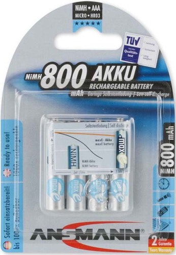 Ansmann Akku Micro maxE NiMH AAA 800mAh maxE 5035042 (VE4)