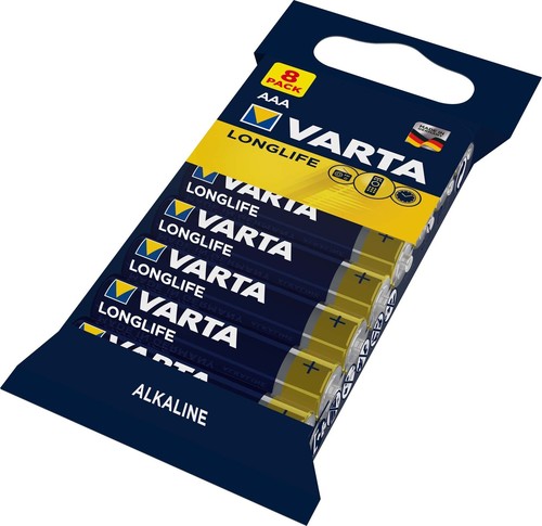 Varta Cons.Varta Batterie Longlife AAA Micro, R3, Al-Mn 4103 Fol.8