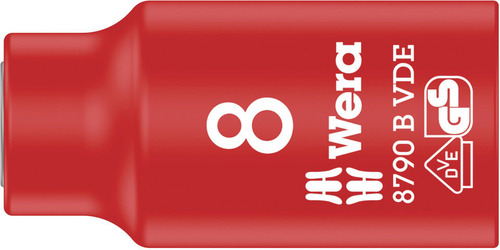 Wera Werk VDE Zyklop-Steckschlüssel 8.0 x 46.0 mm 8790BVDE#5004952001 Wera Werk VDE Zyklop-Steckschlüssel 8.0 x 46.0 mm 8790BVDE#5004952001