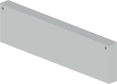 Unex Endstück grau 100x400 U48X RAL7038 66433-48