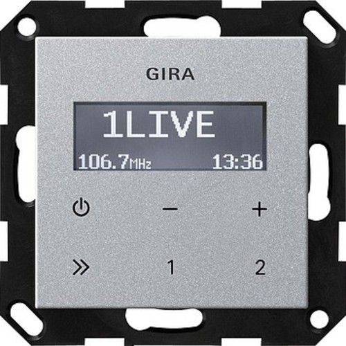 Gira UP-Radio RDS o. Lautsprecher Alu 228426