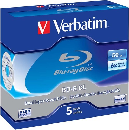 Verbatim BD-R (DL) 50GB,1-6x,Jewelcase VERBATIM 43748(VE5)