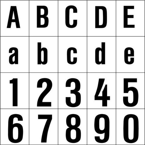 RZB Buchstabe "x" 100mm 99222.003.X/K