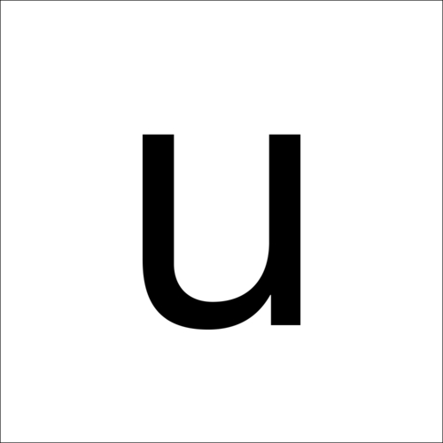 RZB Buchstabe "u" 100mm 99222.013.U/K