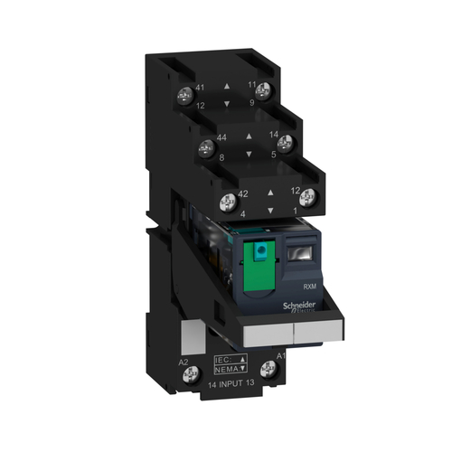 Schneider Electric Miniaturrelais 2W 10A 24VD RXM2AB2BDPVS