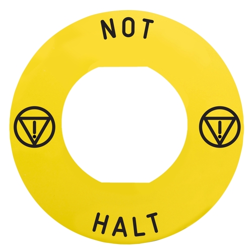 Schneider Electric Schild 60 Not-Aus-Taster NOT-HALT ZBY9230M Schneider Electric Schild 60 Not-Aus-Taster NOT-HALT ZBY9230M