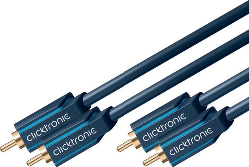 Clicktronic Stereo-Audiokabel 15m 70385