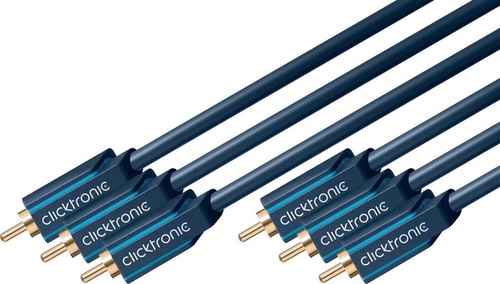 Clicktronic YUV-Komponentenkabel 3m 70424