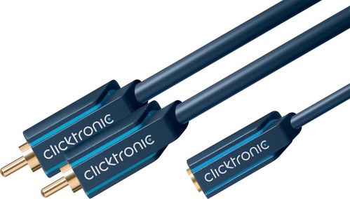 Clicktronic MP3 Y-Adapter 0,10m 70493