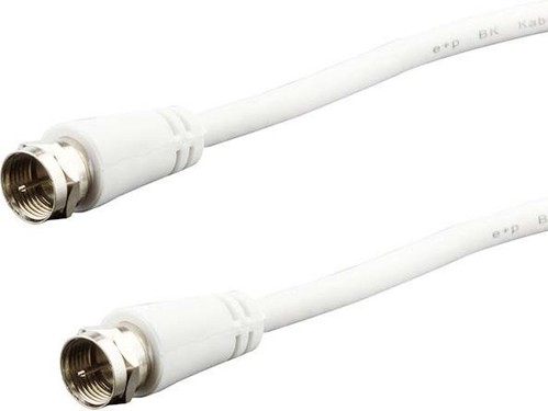 E+P Elektrik F-Anschlusskabel 7,5m weiß >85dB FA75Lose