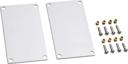 Tehalit Endstück aus Stahlblech 50x80mm verkehrsweiß DABA500806 vws