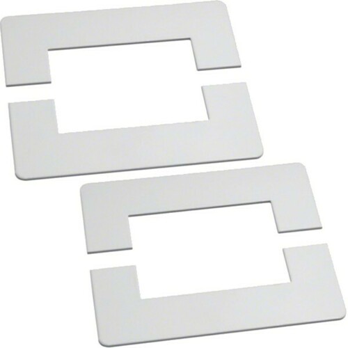 Tehalit Wandanschlussblende 50x80mm verkehrsweiß DABA500808 vws