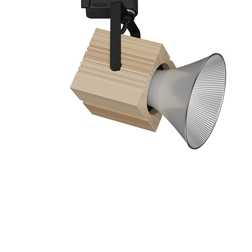 LTS Licht&Leuchten LED-Stromschienenstrahler 927, esche TIM-T202.927.WFEsche