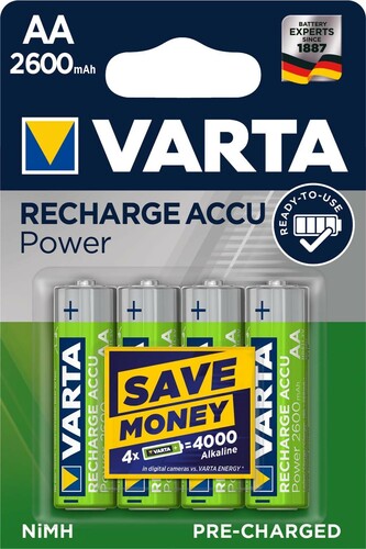 Varta Cons.Varta Recharge Accu Power AA 1,2V/2600mAh/NiMH 5716 Bli.4