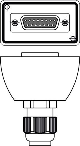 Leuze Anschlussleitung AC-D15E-GF