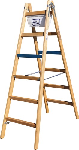 ILLER-LEITER Breitsprossenstehleiter Professional 2x7 Sp. 1107-7 ILLER-LEITER Breitsprossenstehleiter Professional 2x7 Sp. 1107-7