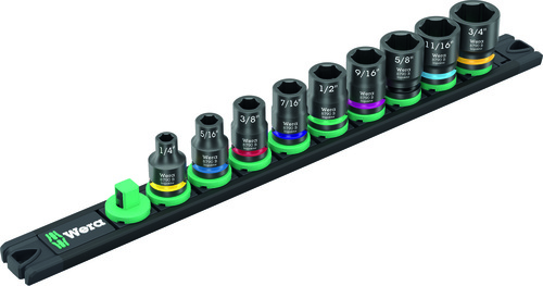 Wera Werk Nuss-Magnetleiste B Impaktor Imp.1 9-tlg 9608 Wera Werk Nuss-Magnetleiste B Impaktor Imp.1 9-tlg 9608
