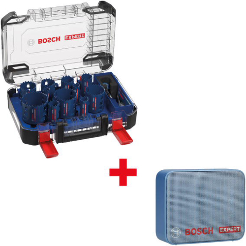 Bosch Power Tools EXPERT Lochsägen-Set 14 tlg. + JBL Go2 061599765X
