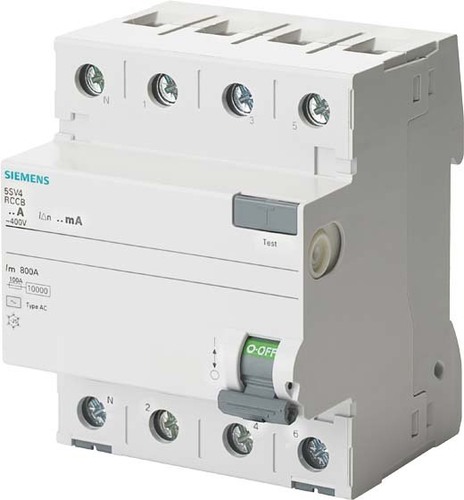 Siemens Dig.Industr. FI-Schutzschalter Typ AC, 300mA, 25A 5SV4642-0KL