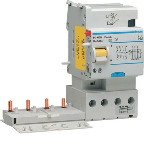 Hager FI-Block 4polig 63A 30mATyp A BD463N