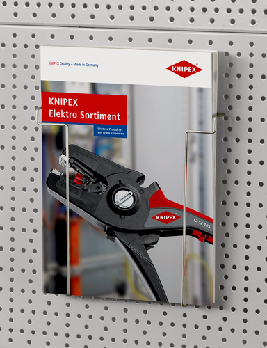 Knipex-Werk Prospekthalter Lochplattenwand 45mm 00 19 36