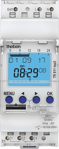 Theben Digitale Zeitschaltuhr Wochenprog. 1K TR 611 top3