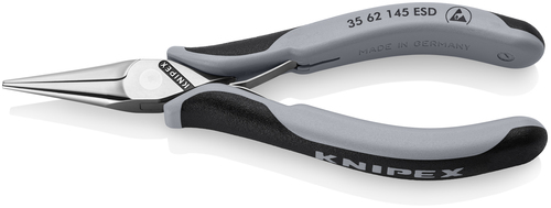Knipex-Werk Elektronik-Greifzange ESD durchgesteckt Gelenk 35 62 145 ESD